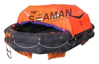 সামুদ্রিক জীবন রক্ষা জন্য 10 ব্যক্তি Inflatable জীবন রাফ্ট রাবার সোলাস একটি প্যাক