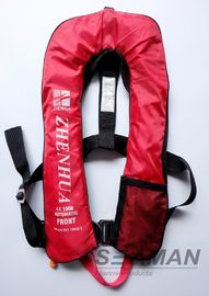 EN ISO12402-3 সিই 150N Inflatable প্রাপ্তবয়স্ক জীবন নিরাপদ জোতা এবং লাইফাইন সঙ্গে জ্যাকেট ন্যস্ত